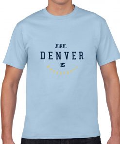Denver Nuggets Number 15 Nikola Jokic 2019 best selling New men s COTTON Short Shirt for