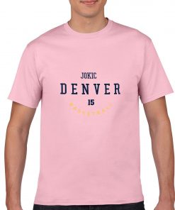 Denver Nuggets Number 15 Nikola Jokic 2019 best selling New men s COTTON Short Shirt for 3
