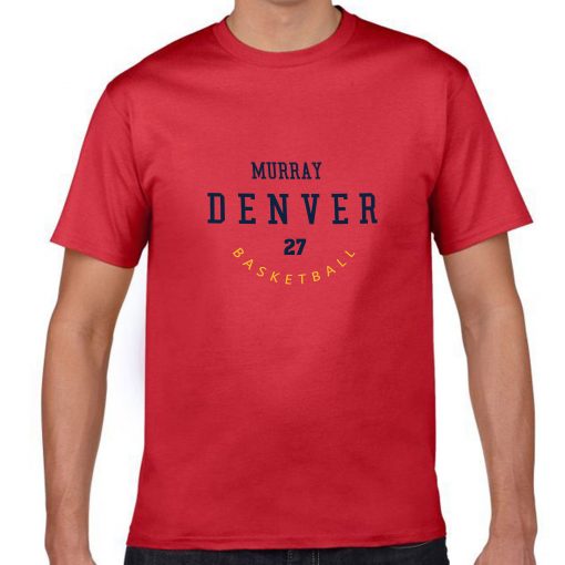 Denver Nuggets Number 27 Jamal Murray 2019 best selling New men s COTTON Short Shirt for 1