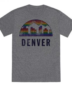 Denver Vintage T Shirt Nuggets Vintage Denver Basketball 1