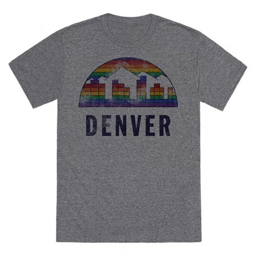 Denver Vintage T Shirt Nuggets Vintage Denver Basketball 1