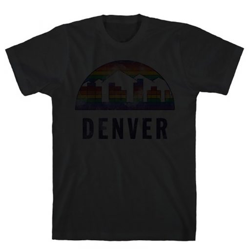 Denver Vintage T Shirt Nuggets Vintage Denver Basketball 2