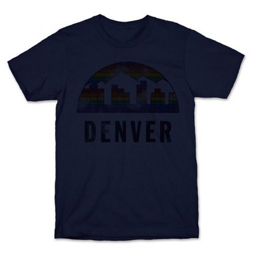 Denver Vintage T Shirt Nuggets Vintage Denver Basketball 3