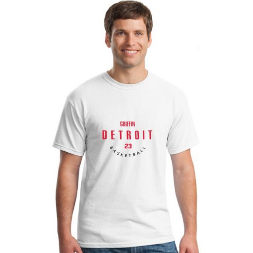 Detroit Pistons NO 23 Blake Griffin Men Basketball Jersey Tee Shirts Fashion Man streetwear tshirt