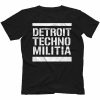 Detroit Techno Militia T Shirt 100 Cotton Vinyl 909 Underground Resistance