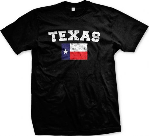 Distressed Texas Flag Texan Pirde The Lonestar State Mens T shirt