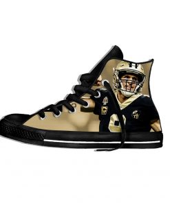 Drew Brees New Orleans Football Star FansFashion Lightweight High Top Canvas Shoes Men Women Casual Breathable 1