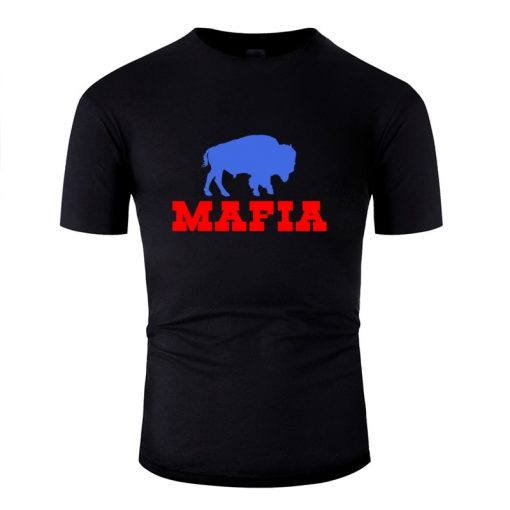 Fashion Bills Mafia Shirt Gift For Buffalo Football Fans Tshirt Men Letter Men Tshirts O Neck