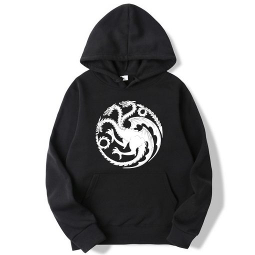 Fashion Brand Men s Hoodies Game of Thrones printing Blended cotton Spring Autumn Male Casual hip