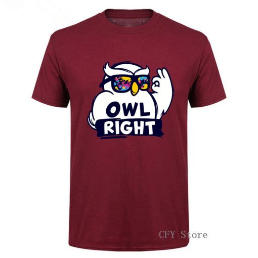 Fashion Custom Harry Casual Tops Cool Boys Stylish Potter Owl right Printed T Shirt men short 3