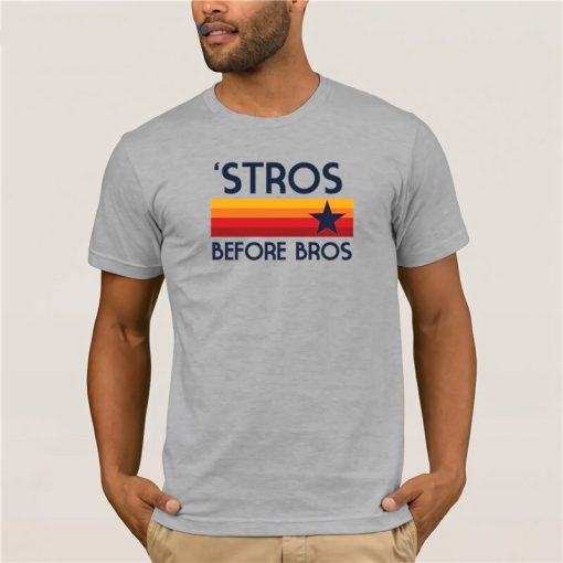 Fashion T Shirt 100 Cotton STROS BEFORE BROS Houston Baseball throwback Astro Summer 100 Cotton Men 3