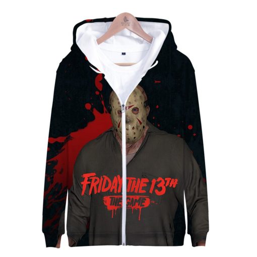 Friday the 13th 3D Print Popular Street Zipper cool Hipster Hooded Sweatshirt Fashion comfortable Casual Street 2