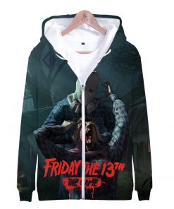 Friday the 13th 3D Print Popular Street Zipper cool Hipster Hooded Sweatshirt Fashion comfortable Casual Street 4