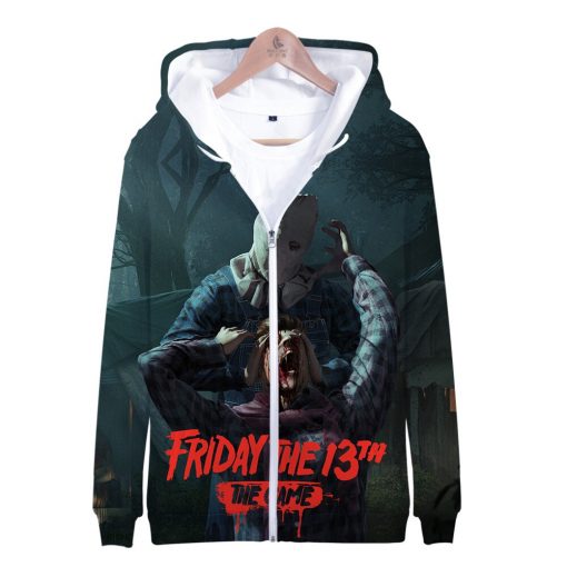 Friday the 13th 3D Print Popular Street Zipper cool Hipster Hooded Sweatshirt Fashion comfortable Casual Street 4