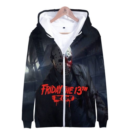 Friday the 13th 3D Print Popular Street Zipper cool Hipster Hooded Sweatshirt Fashion comfortable Casual Street 5