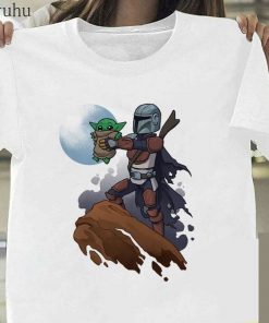 Funny Baby Yoda Mandalorian The Child In Pocket Funny T Shirt Men Women Summer New White 5