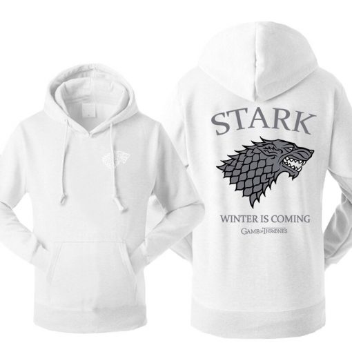 Game Of Thrones House Stark Men s Hoodies Sweatshirt Wolf Tracksuit Fleece Winter Is Coming Hooded 1