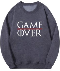 Game Of Thrones Men Hoodies Tv Show Not Today Game Over Hiphop Fashion Sweatshirt Wolf Cool 1
