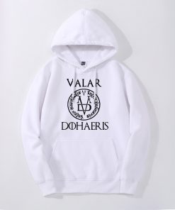 Game Of Thrones Valar Dohaeris Hoodies Arya Stark Mens Gym Clothing Cotton Fashion Sweatshirt Fleece Autumn 3