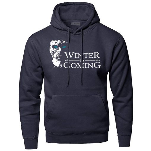 Game of Thrones Hoodies Men Winter Is Coming The Night King Hooded Sweatshirts Winter Autumn A 2