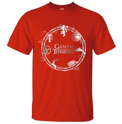 Game of Thrones Men T Shirt 2019 Summer Hip Hop Men Short Sleeve Shirt 100 Cotton 4