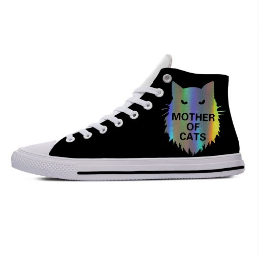 Game of Thrones Mother of Cats Funny Vogue Cute Casual Canvas Shoes High Top Lightweight Breathable 3