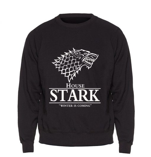 Game of Thrones Sweatshirt Men House Stark Hoodie A Song of Ice and Fire Crewneck Sweatshirts 2