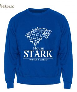 Game of Thrones Sweatshirt Men House Stark Hoodie A Song of Ice and Fire Crewneck Sweatshirts 3