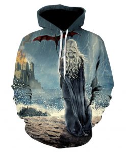 Game of thrones harajuku 3d men s hoodie Spring and autumn thin style hoodie pop Hot 3