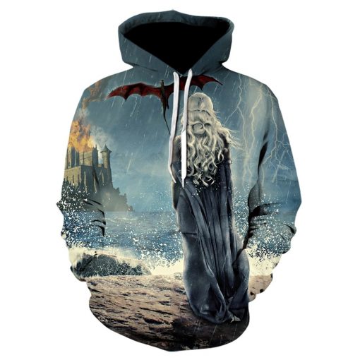 Game of thrones harajuku 3d men s hoodie Spring and autumn thin style hoodie pop Hot 3