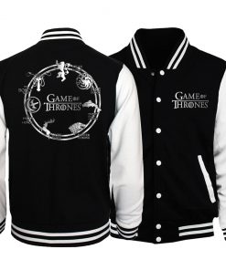 Games Of Thrones mens jacket 2017 spring autumn hoodies hip hop streetwear tracksuit brand clothing men