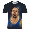 Golden State Warriors Curry 3D printed T shirt men s summer sleeves big size comfortable loose