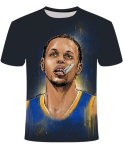 Golden State Warriors Curry 3D printed T shirt men s summer sleeves big size comfortable loose