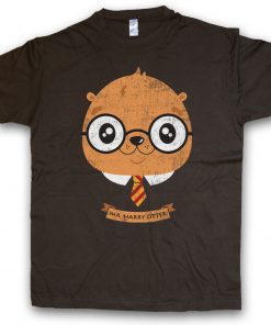 HARRY OTTER T SHIRT Fun Potter Wizard Animal Wildlife Nature Forest Woods
