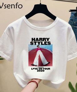 Harry Style Tshirt Harajuku Summer Fine Line Love on Tour T shirt with Print Casual O