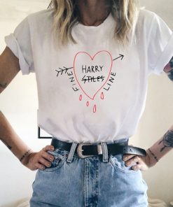 Hip Hop Harry Styles T shirt Fine Line Love on Tour Women Summer Harajuku Top Tees