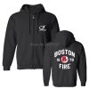 Hot Sale Men Cotton Fashion New Boston Fire Fighter Fire Department Black Sweatshirt Hip Hop Tops