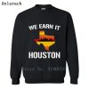 Houston Baseball Throwbacks Retro Astro Stripe Shir Sweatshirt Family Letters Designing Printed Cotton Spring Pullover