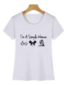 Im A Simple Woman Who Love Harry t shirt Avengers Endgame T Shirt and Game of 4