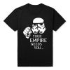 Join the Empire Fashion Star Wars Men T Shirts Short Sleeve Yoda Darth Vader Cartoon Man