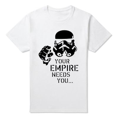 Join the Empire Fashion Star Wars Men T Shirts Short Sleeve Yoda Darth Vader Cartoon Man 2