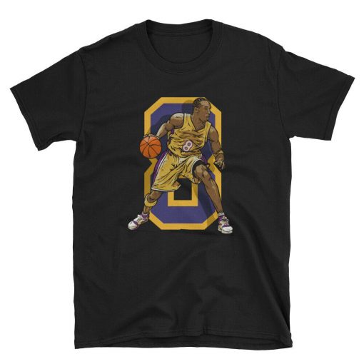 Kobe Bryant Los Angeles Basketball Throwback Laker T Shirt