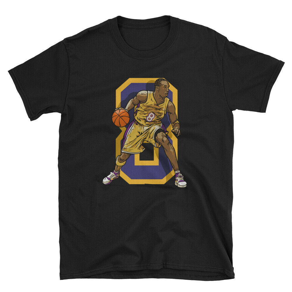 Kobe Bryant Los Angeles Basketball Throwback Laker T-Shirt ...