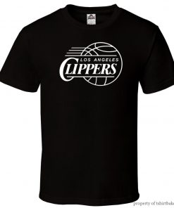 LA Clippers Black T Shirt Fan Lob City Basketball Los Angeles All Sizes S 3XL Harajuku