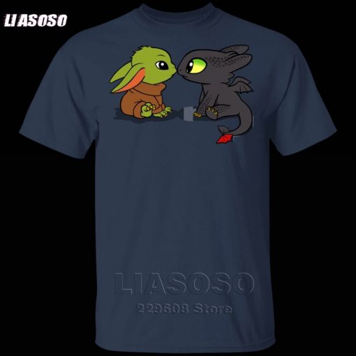 LIASOSO Summer T Shirt Men Women T shirt 3D Print Dragon Fury Baby Yoda T Shirt 1