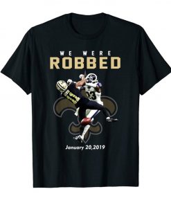 Lapd Shades New Orleans We Were Robbed Saints Black T Shirt S 3Xl Bodybuilding Tee Shirt