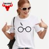 Lightning Glasses T shirt Girls Streetwear Harry Flash Glasses Graphic T Shirt Women Femme Potter lovers