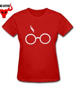 Lightning Glasses T shirt Girls Streetwear Harry Flash Glasses Graphic T Shirt Women Femme Potter lovers 2
