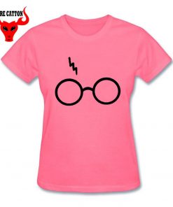 Lightning Glasses T shirt Girls Streetwear Harry Flash Glasses Graphic T Shirt Women Femme Potter lovers 4