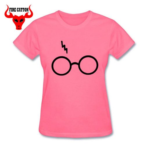Lightning Glasses T shirt Girls Streetwear Harry Flash Glasses Graphic T Shirt Women Femme Potter lovers 4